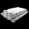 15packs Disposable PET Clear Plastic Egg Tray 71mm Square Egg Tray Holder